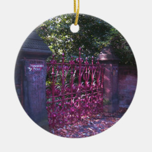 Strawberry Field Gates, Liverpool UK Ceramic Tree Decoration