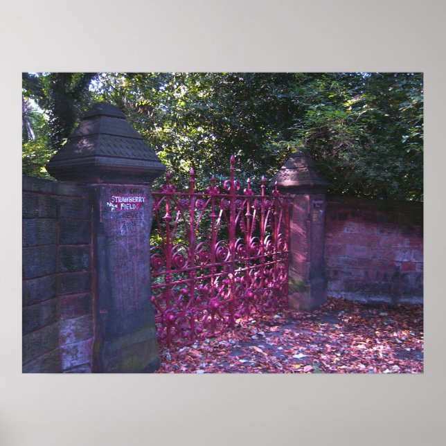 Strawberry Field Gates, Liverpool UK. Poster (Front)