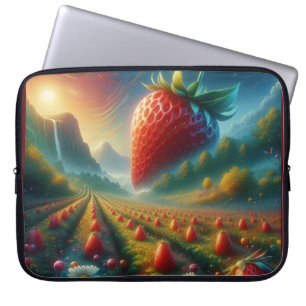 Strawberry Field of Dreams Laptop Sleeve