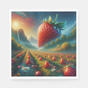 Strawberry Field of Dreams Napkin