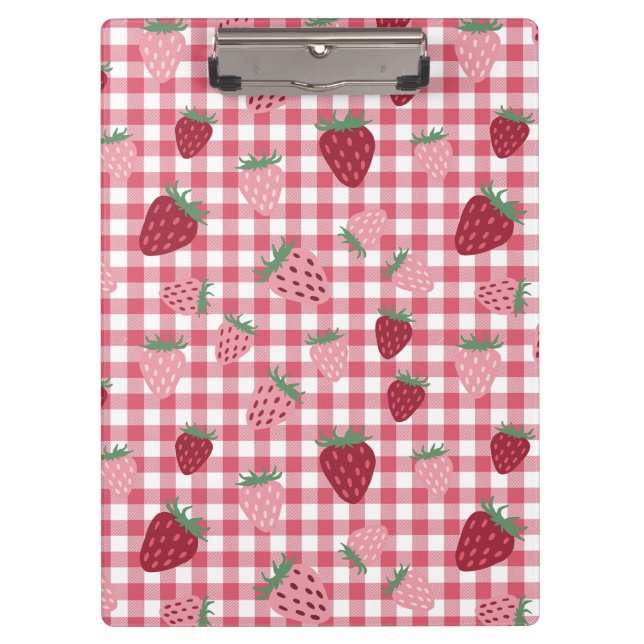 Strawberry Field Pattern Clipboard (Front)