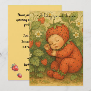 Strawberry Fields Baby Shower Invitation