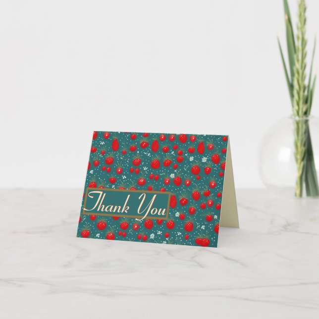 Strawberry Fields Forever - Thank You  Card (Front)