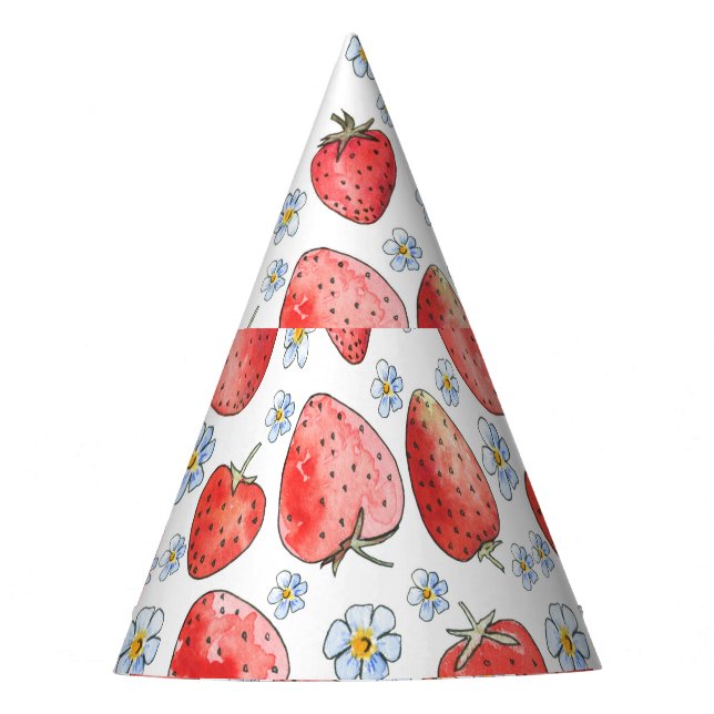 Strawberry Fields: Summer Freshness Party Hat (Front)