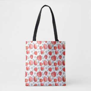 Strawberry Fields: Summer Freshness Tote Bag