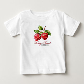 Strawberry First birthday Berry Sweet Birthday Baby T-Shirt