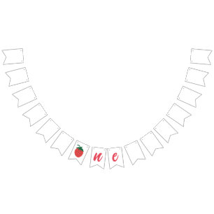 Strawberry First Birthday Bunting