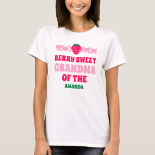 Strawberry First Birthday Celebration Grandma T-Shirt