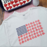 Strawberry Flag Shirt 2<br><div class="desc">Patriotic dessert inspired shirt featuring American flag made of strawberries and blueberries.</div>