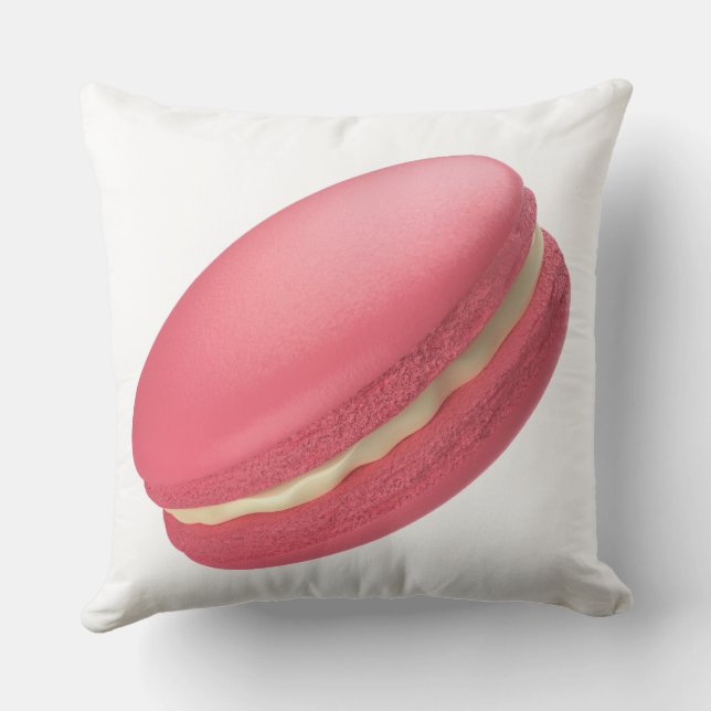 Strawberry flavoued macaron cushion (Back)