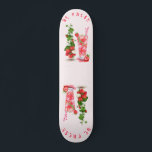 Strawberry Fresh Drink Skateboard<br><div class="desc">Fresh Strawberry Juice Cool Drink - Summer Fruits Drawing Nature Health - Choose / Add Your Unique Text / Font / Colour - Make Your Special Gift - Resize and move or remove and add elements / image with customisation tool ! - Drawing and Design by MIGNED. You can also...</div>