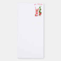 Strawberry Fresh Juice Drink Magnetic Notepad