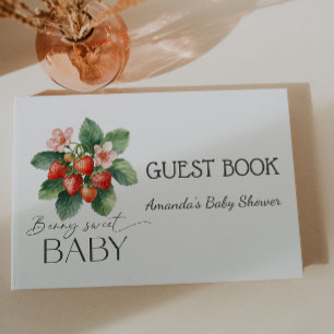 Strawberry Fresh Market Berry Sweet Baby Shower Guest Book