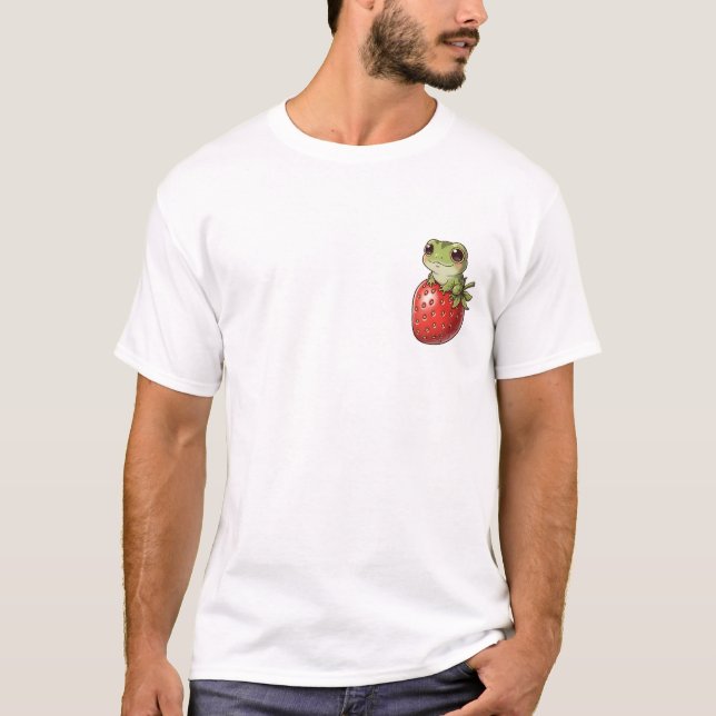 Strawberry Frog Smile T-Shirt (Front)