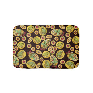 Strawberry Frogs Forever Bath Mat