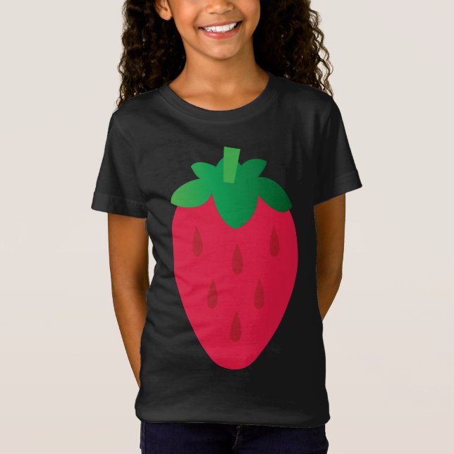 Strawberry Fruit Art T-Shirt (Front)