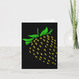 Strawberry Fruit Costume Simple Funny Party Card