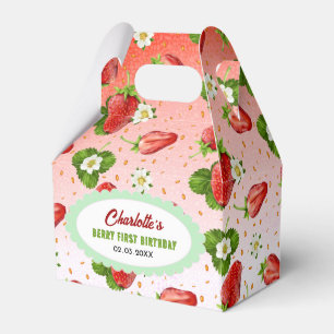 Strawberry Fruit Favour Box
