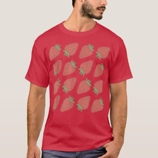 Strawberry Fruit Food Vegetarian Summer Strawberry T-Shirt