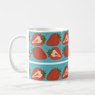 Strawberry Fruit: Seamless Repeat Pattern. Coffee Mug