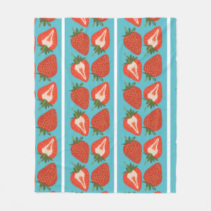 Strawberry Fruit: Seamless Repeat Pattern. Fleece Blanket