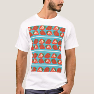 Strawberry Fruit: Seamless Repeat Pattern. T-Shirt
