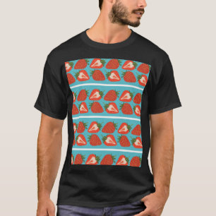 Strawberry Fruit: Seamless Repeat Pattern. T-Shirt