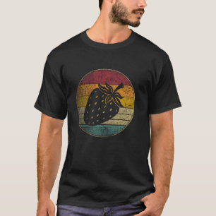 Strawberry Fruit Vintage Festival Distressed Retro T-Shirt