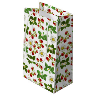 Strawberry Fruit with Flowers Gift Bag
