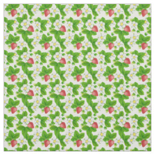 Strawberry garden fabric