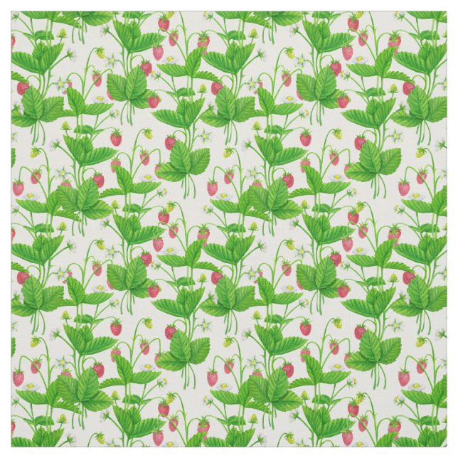 Strawberry garden fabric (Swatch)