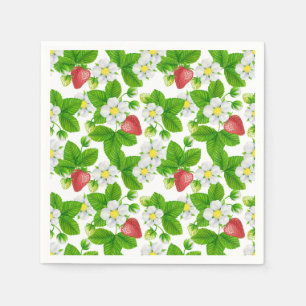 Strawberry garden napkin