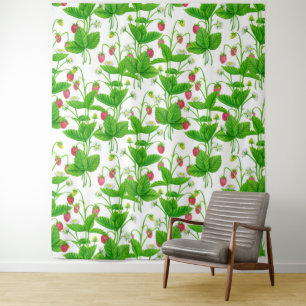 Strawberry garden tapestry