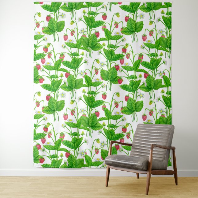 Strawberry garden tapestry (In Situ)