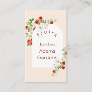 Strawberry Garlands Business Card