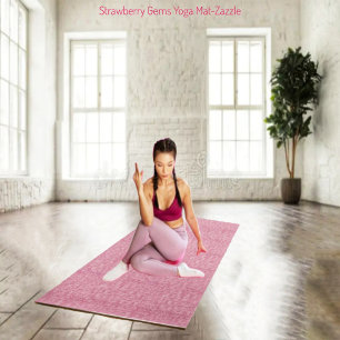 Strawberry Gems Yoga Mat