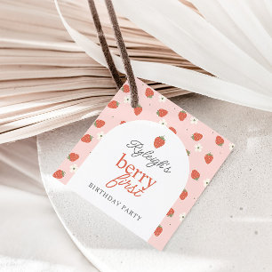 Strawberry Girls Berry First Birthday Party    Favour Tags