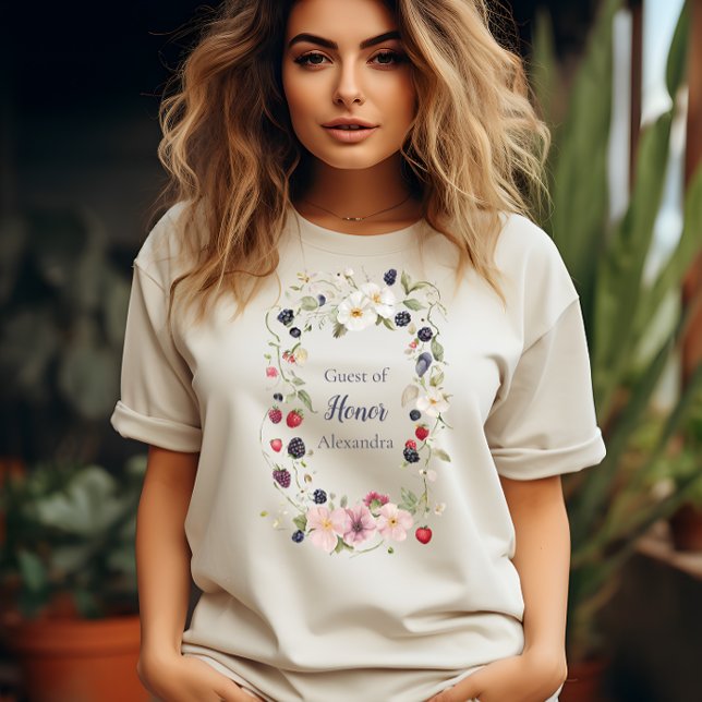  Strawberry Guest of Honour First 1st Birthday  T-Shirt (Creator Uploaded)