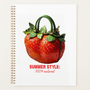 Strawberry Handbag Design – Hyper-Realistic Summer Planner