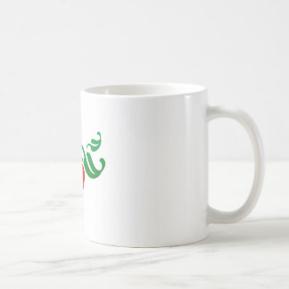 strawberry heart coffee mug