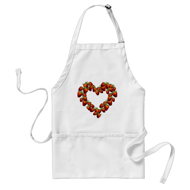 Strawberry Heart Standard Apron (Front)
