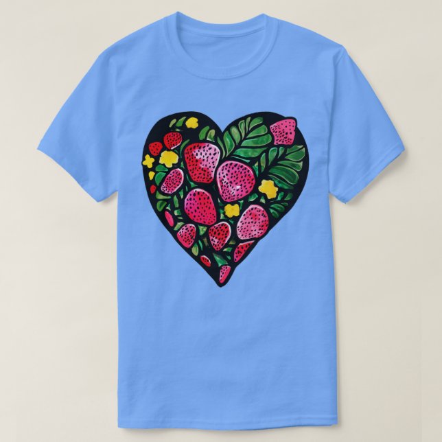 Strawberry Heart T-Shirt (Design Front)