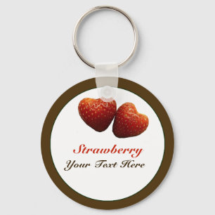 Strawberry Hearts Keychain