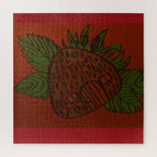 Strawberry Home Sweet Home Jigsaw Puzzle