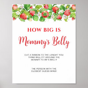 Strawberry How Big is Mummy's Belly Sign Game