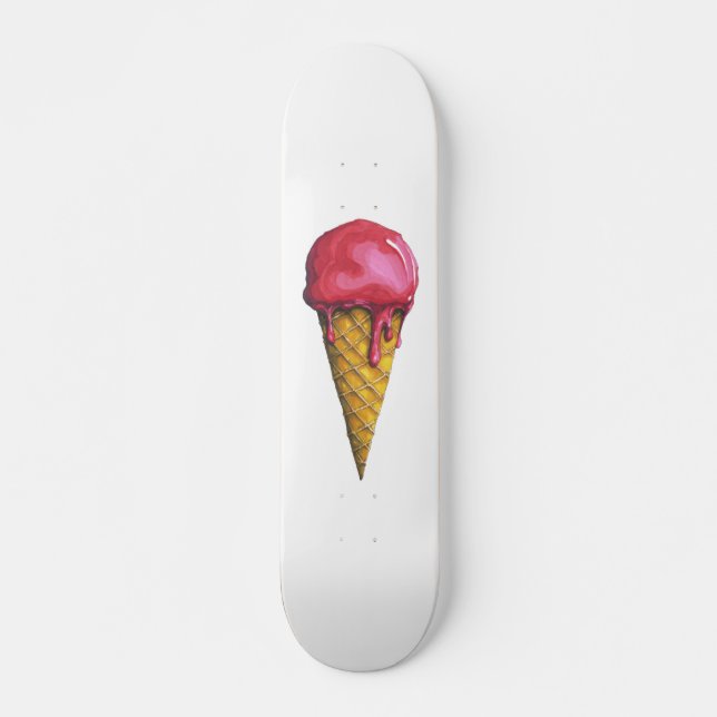 Strawberry Ice-cream cone Skateboard (Front)