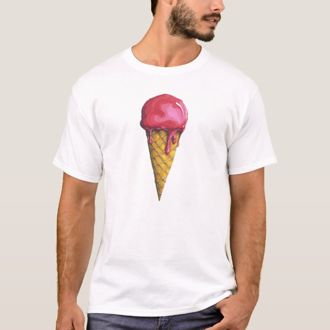 Strawberry Ice-cream cone T-Shirt (Front)