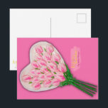 "Strawberry Ice Cream"  Postcard<br><div class="desc">"Strawberry Ice Cream" is the bouquet you give your love when you haven't seen her in a while and you want her to know how much she is loved. This soft pink tulip bouquet feels soft sweet and so very romantic. A little gesture of appreciation can go a long way...</div>