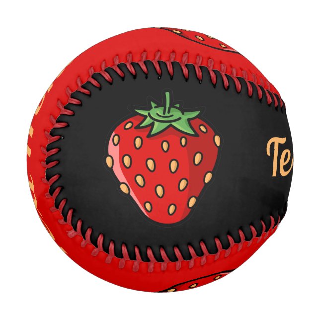 Strawberry Icon Baseball (Back Right)