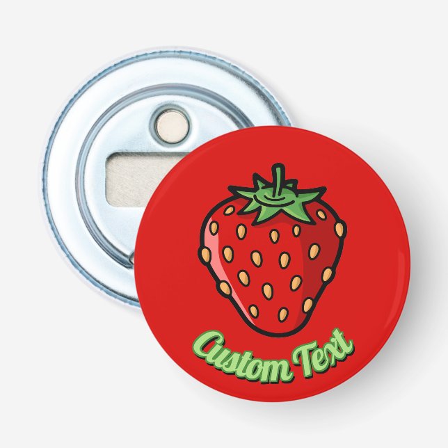 Strawberry Icon Bottle Opener (Front)